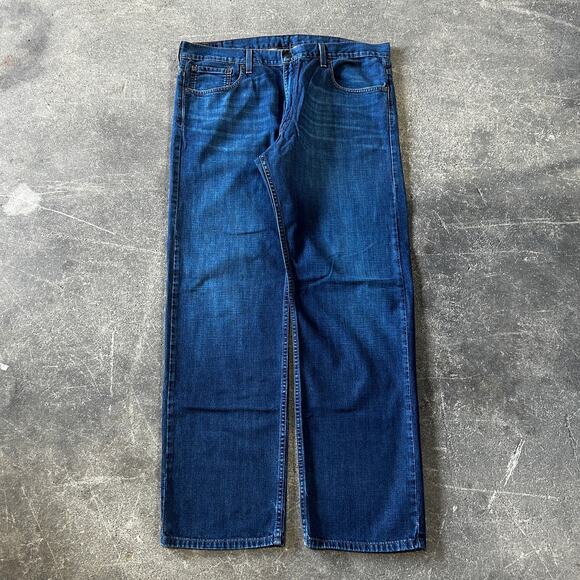 Levi's 569 38x34 Blue Jeans Pants Baggy Relaxed Dark Wash Skater Denim Y2K